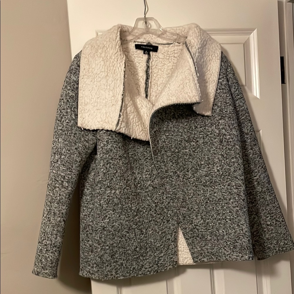 Gray Textured Women's Jacket